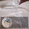 Soft Fabric Couch Button-tufted couch Cloud cream style sofa new light luxury fabric chenille living room straight sofa with throw pillow - Image 4