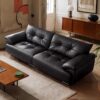 Cloud sofa Lazy style Italy retro living room straight sofa - Image 4
